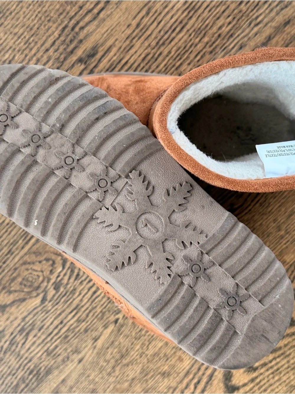 Kids Cozy Faux-Suede Winter Boots - Chestnut